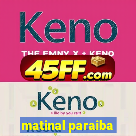 matinal paraiba